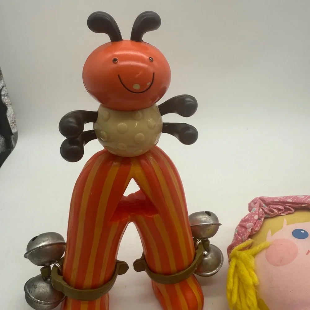 Vintage Kiddie Products First Years Musical Wobblers‎ Doll Toy lot